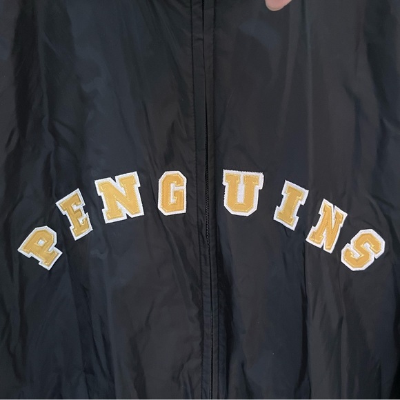 CCM NHL Authentic Pittsburgh Penguins Full Zip Logo Jacket Size Large Vintage - Picture 4 of 11